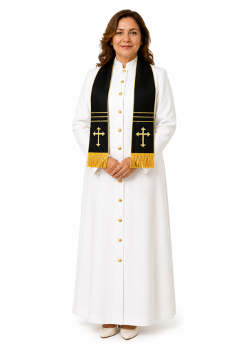 Reversible Visitation Stole (Black/Gold)