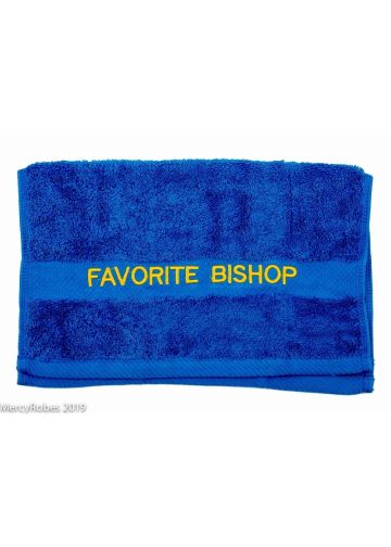 Preaching Hand Towel Favorite Bishop (Royal/Gold)