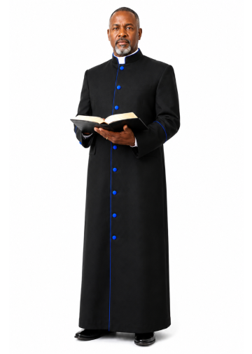 Clergy Robe Bpa101 (Black/Royal Blue)