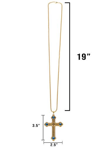 PECTORAL CROSS WITH CHAIN STYLE SBATS005 G ROYAL