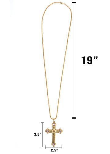 PECTORAL CROSS WITH CHAIN STYLE SBATS001 G PURPLE