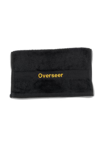 Preaching Hand Towel Overseer (Black/Gold)
