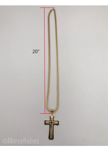 Religious Pectoral Cross With Chain Subt007 (G)