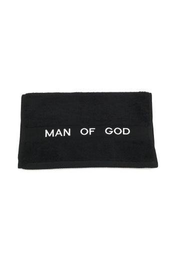 Preaching Hand Towel Man Of God (Black/White)