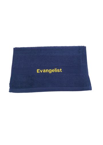 Preaching Hand Towel Evangelist (Navy/Gold)