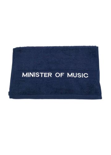 Preaching Hand Towel Minister Of Music (Navy/White)