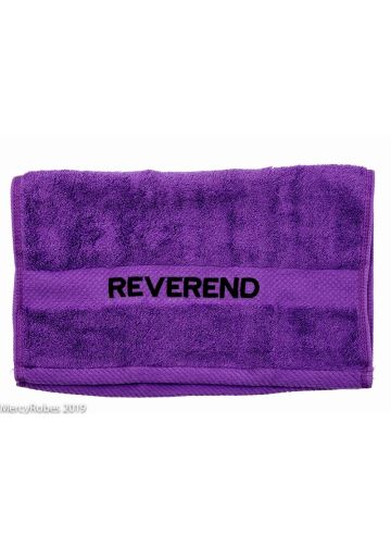 Preaching Hand Towel Reverend (Purple/Black)