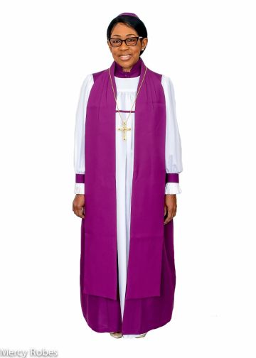 Womens Bishop Vestment (D) Red Purple 01
