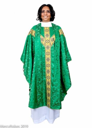 Chasuble & Stole Style Smq4000 (Green/Gold)