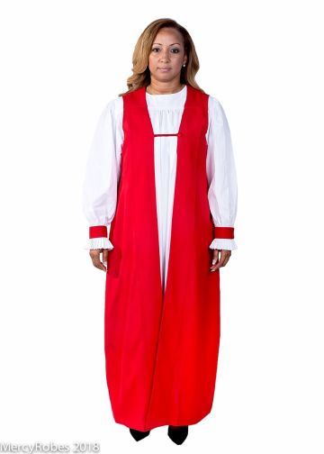 Womens Traditional Chimere (Red)