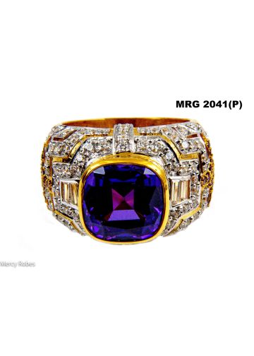 Womens Clergy Bishop Ring Style Mrg2041 (G P)