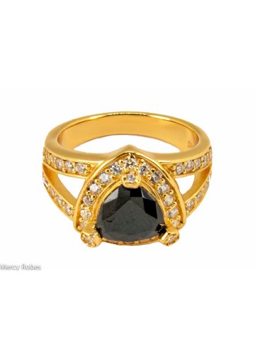 Womens Clergy Ring Subs432 G-Black