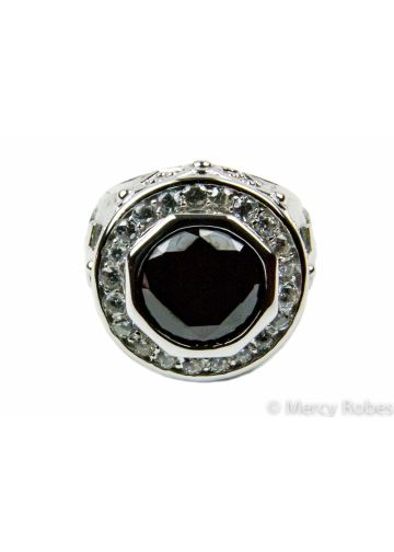 Womens Clergy Pastor Ring Subs527 (S Black)