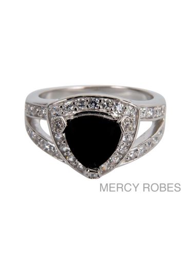 Womens Clergy Ring Subs432 S-Black