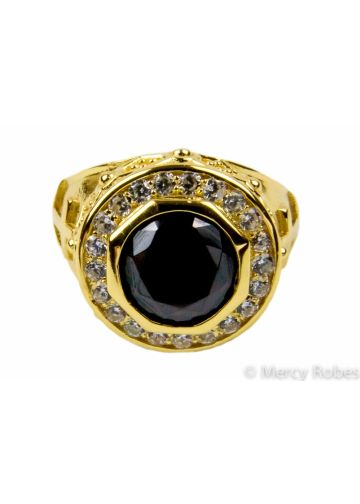 Womens Clergy Pastor Ring Subs527 (G - Black)