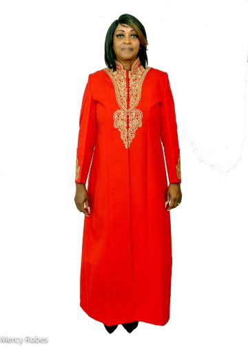 Womens Robe Style Lr963 (Red/Gold)