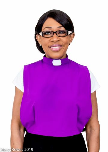 Womens Clerical Tab Dickey (Roman Purple)