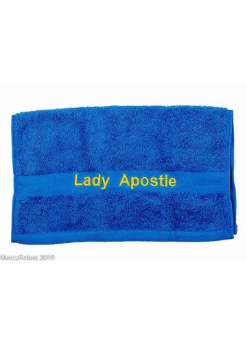 Preaching Hand Towel Lady Apostle (Royal/Gold)