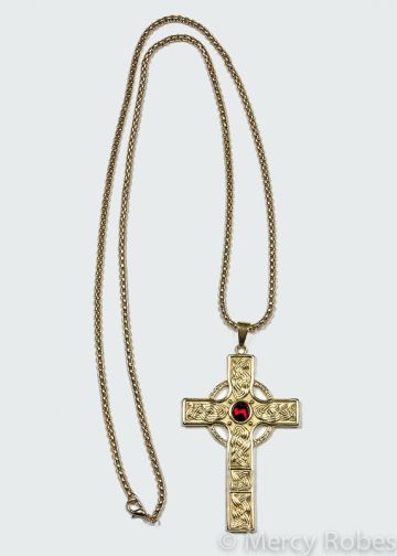 Pectoral Cross With Chain Style Sbats0040 GR