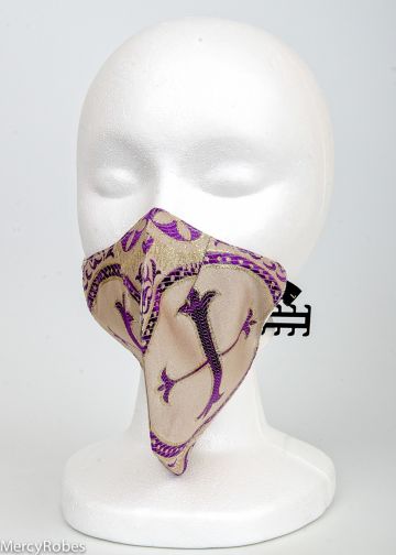 Liturgical Face Mask (Gold/Purple LT)