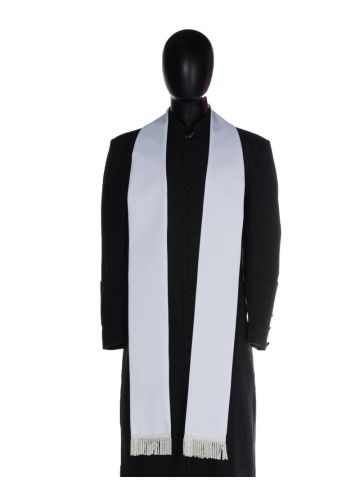 Long Clergy Stole (White)