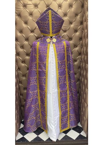 Long Cope & Mitre Style 202113 (Purple/Gold)