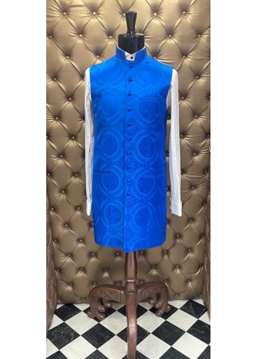 Mens 3/4 Clergy Vest (Royal Blue LT)