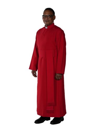 Anglican Cassock Robe With Band Cincture (Red)