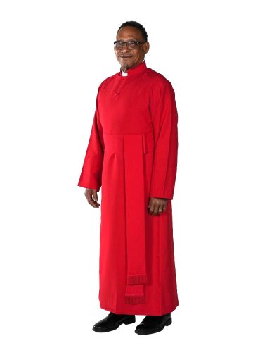 Anglican Cassock Robe With Band Cincture (Red)