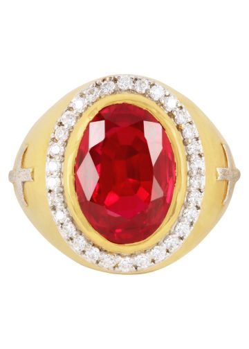 Mens Apostle Ring MRG2204 (G-Red)