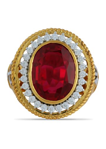 Mens Apostle Clergy Ring Style Mrg2224 (G-Red)