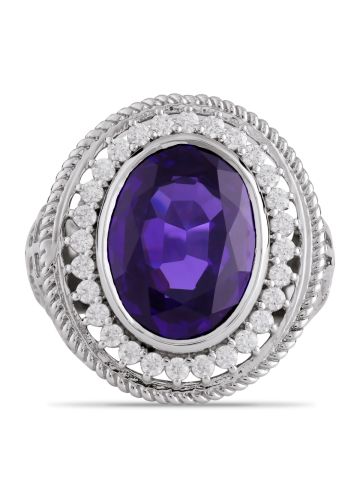 Mens Bishop Clergy Ring Style Mrg2224 (S-Purple)