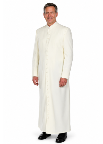Mens 22-Button Cassock Robe Style ITA3003 (Cream)