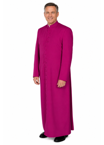 Mens 22-Button Cassock Robe Style ITA3003 (Fuchsia)