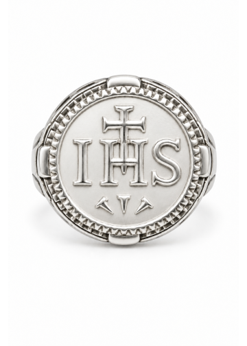 Mens IHS Clergy Ring Subt669 (Silver)