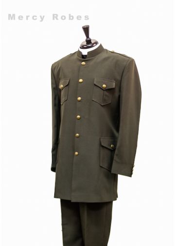 Clergy Jacket & Pants Style CJ045 (Green)