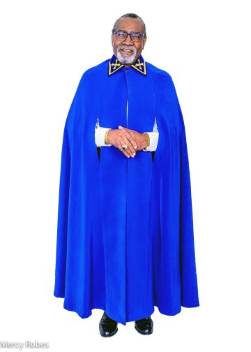 Mens Long Clergy Cloak (Royal Blue)