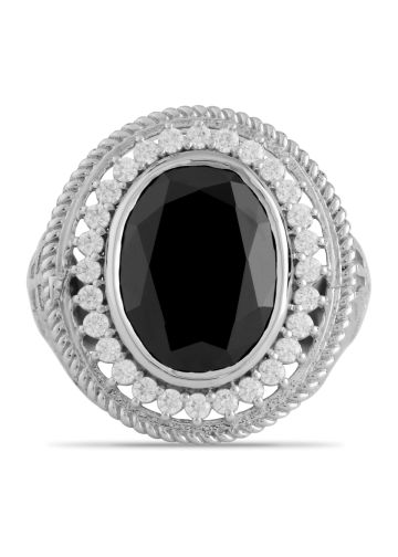 Mens Pastor Clergy Ring Style Mrg2224 (S-Black)