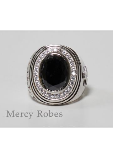 Mens Pastors Clergy Ring Style Rnz0488 (Sb)