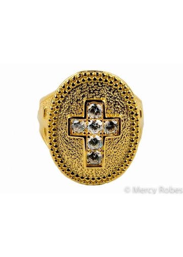 Mens Pastors Clergy Ring Style Subs948 (G W)