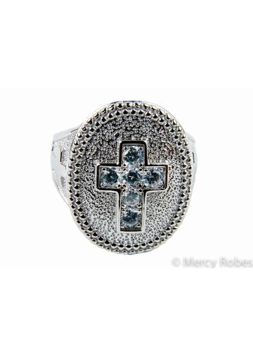 Mens Pastors Clergy Ring Style Subs948 (S W)