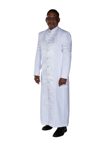 Mens Robe Style BZR299 With Bars (White Lt)