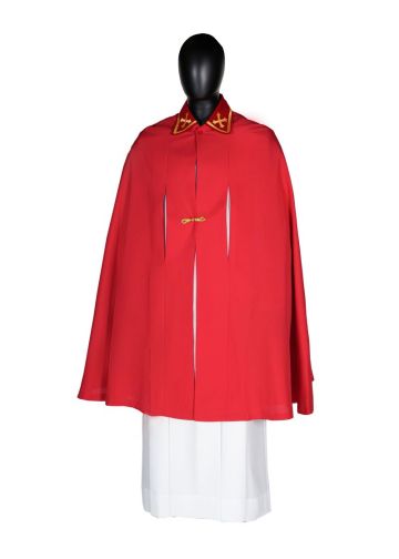 Mens Short Clergy Cloak (Red)