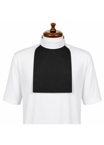 Square Clergy Bib (Black)
