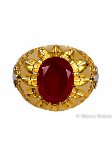Clergy Apostle Ring Style Mgr2021 G-R (Red Ruby)