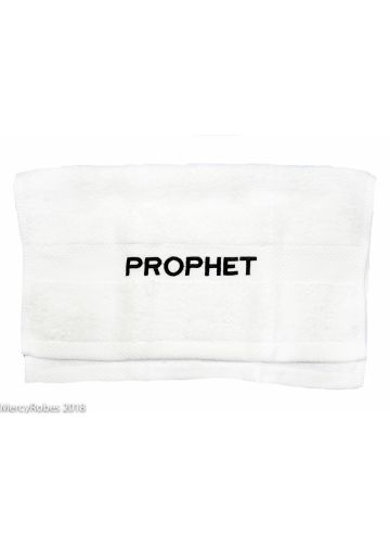 Preaching Hand Towel Prophet (White/Black)