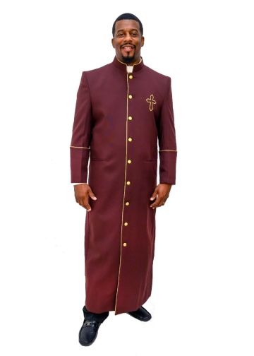 Clergy Robe Style Bmw160 (Burgundy/Gold)