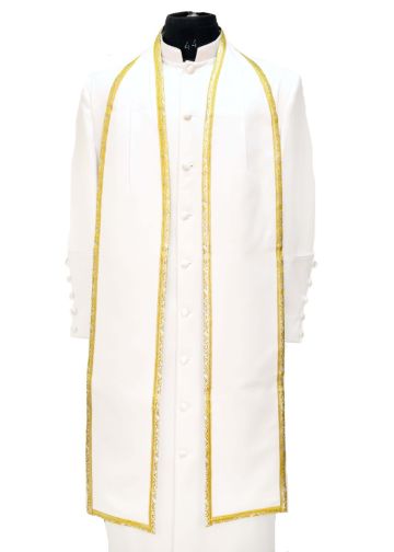 Traditional Tippet (White/Gold)