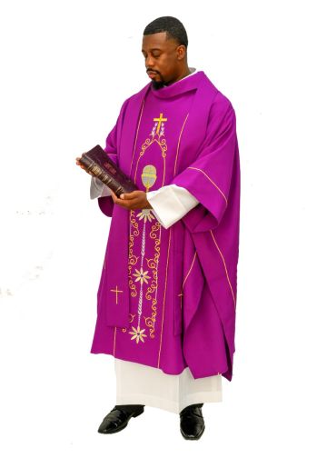 Chasuble Style SMQ-0175  (Purple)