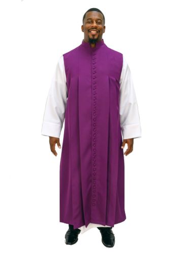 33 Button Chimere (Red Purple)